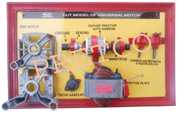 Cut Model of Universal Motor