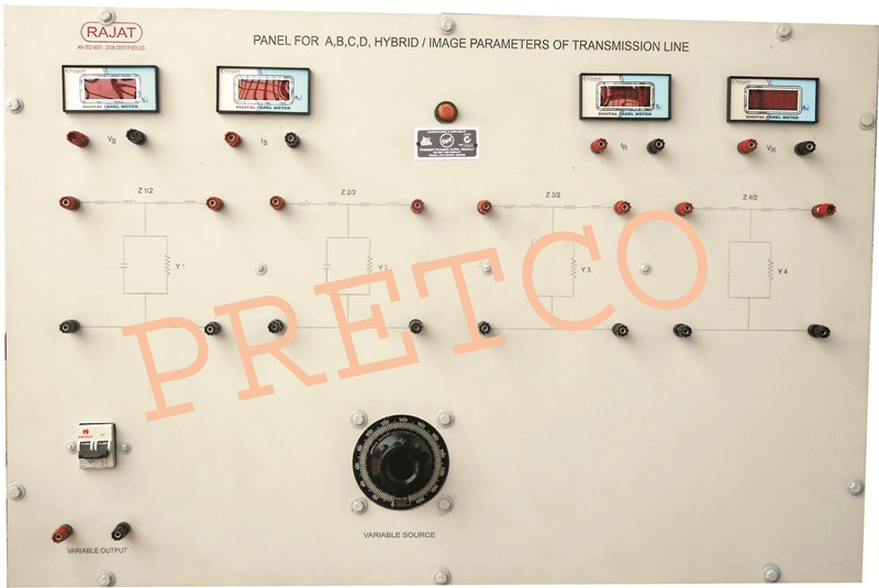 Panel for ABCD Hybrid/Image Parameters of Transmission Line