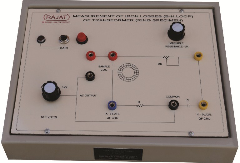 Measurement of Iron Losses (B-H Loop) of Transformer (Ring Specimen)