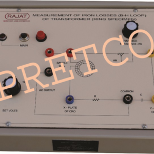 Measurement of Iron Losses (B-H Loop) of Transformer (Ring Specimen)