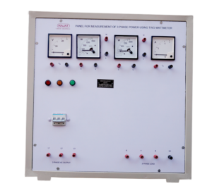 Measurement of Three Phase Power Using Two Wattmeter Mathode