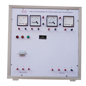 Measurement of Three Phase Power Using Two Wattmeter Mathode