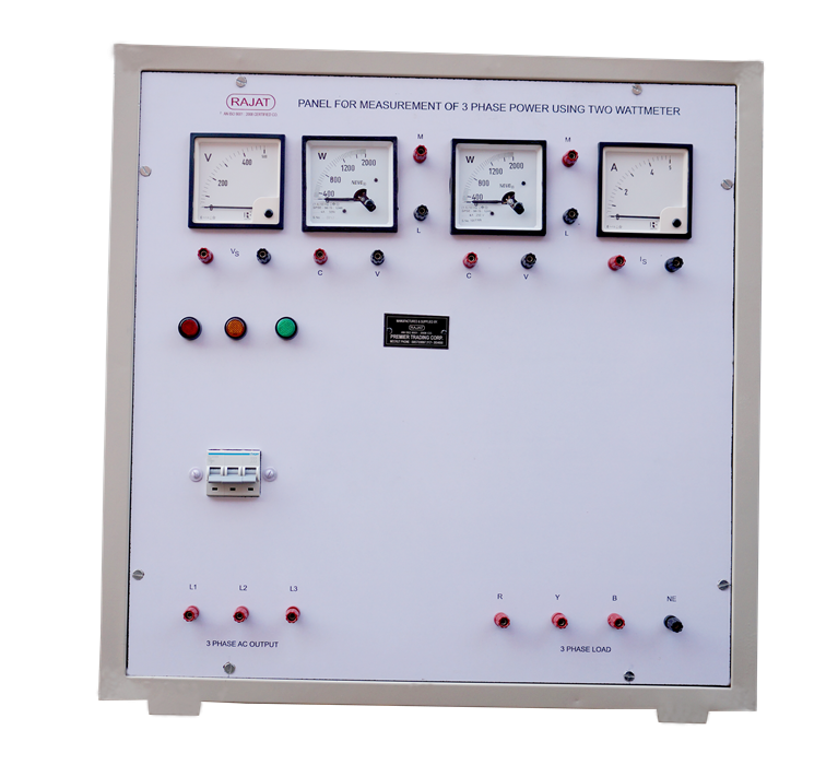 Measurement of Three Phase Power Using Two Wattmeter Mathode