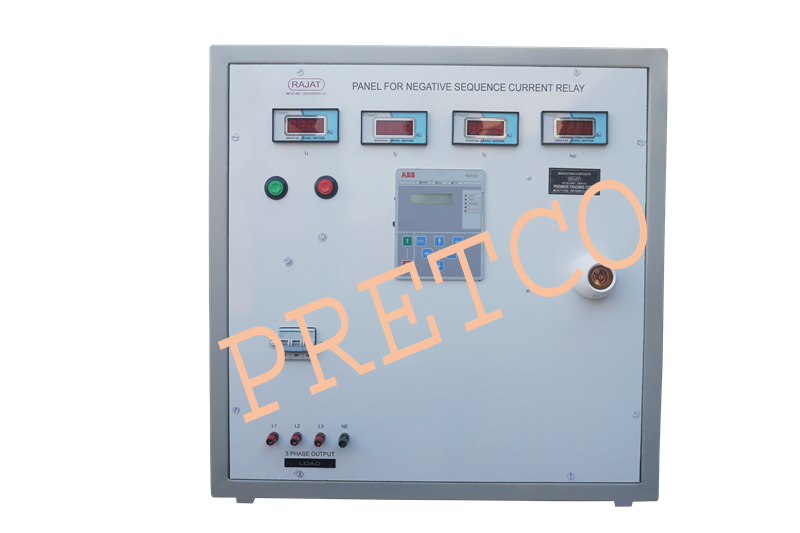 Panel for Negative Sequence Current Relay