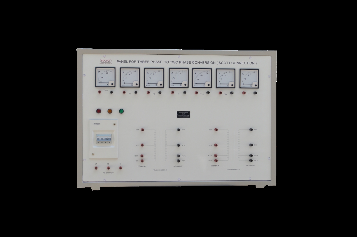 Panel for Three Phase to Two Phase Conversion (Scott Connection)