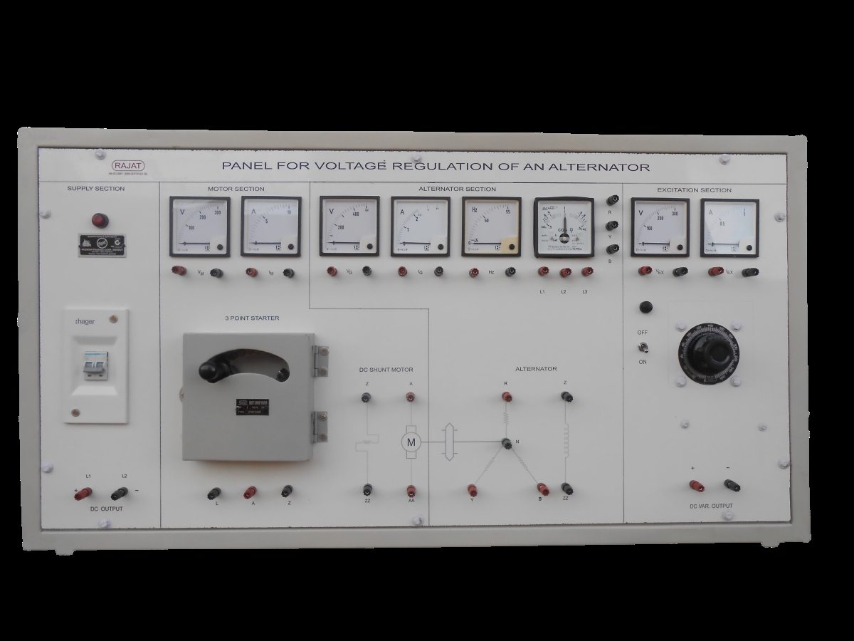 Panel for Voltage Regulation of An Alternator