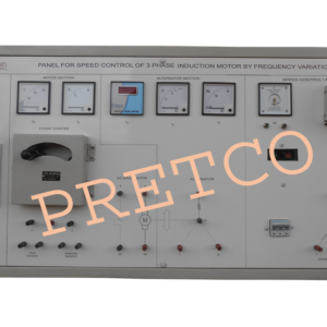 Panel For Speed Control of Three Phase Induction Motor By Frequency Variation