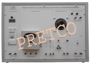 Panel for Negative & Zero Sequence Reactance of Synchronous Machine