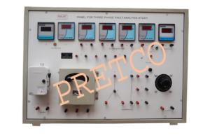 Panel for Three Phase Fault Analysis Study