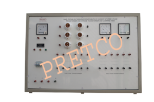 Panel to find Out Sequence Components of Current in Three 1-Phase Transformer & 3-Phase Transformer Compare Them