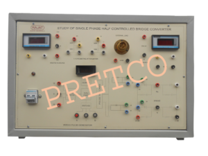 Single Phase Half Controlled Bridge Converter (Microcontroller Based)