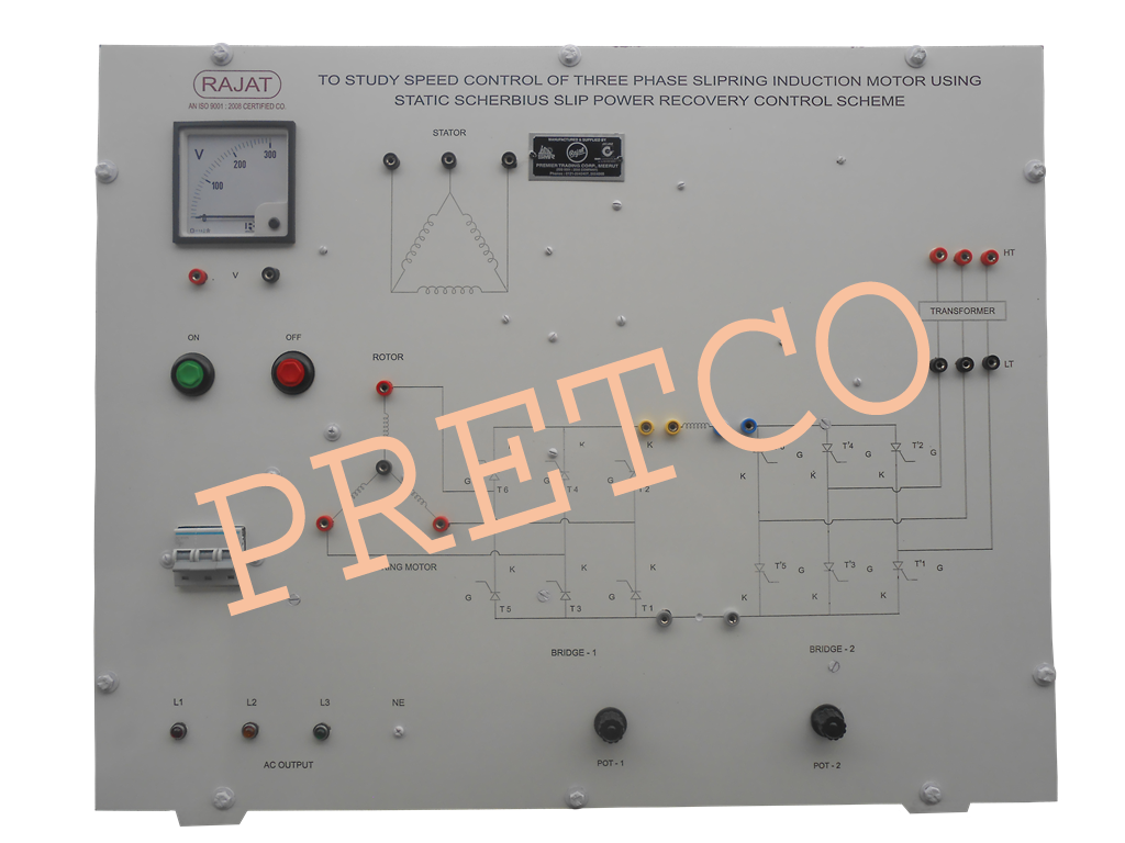 Spped Control of Three Phase Slipring Induction Motor Using Static Scherbius Slip Power Recovery Control Scheme